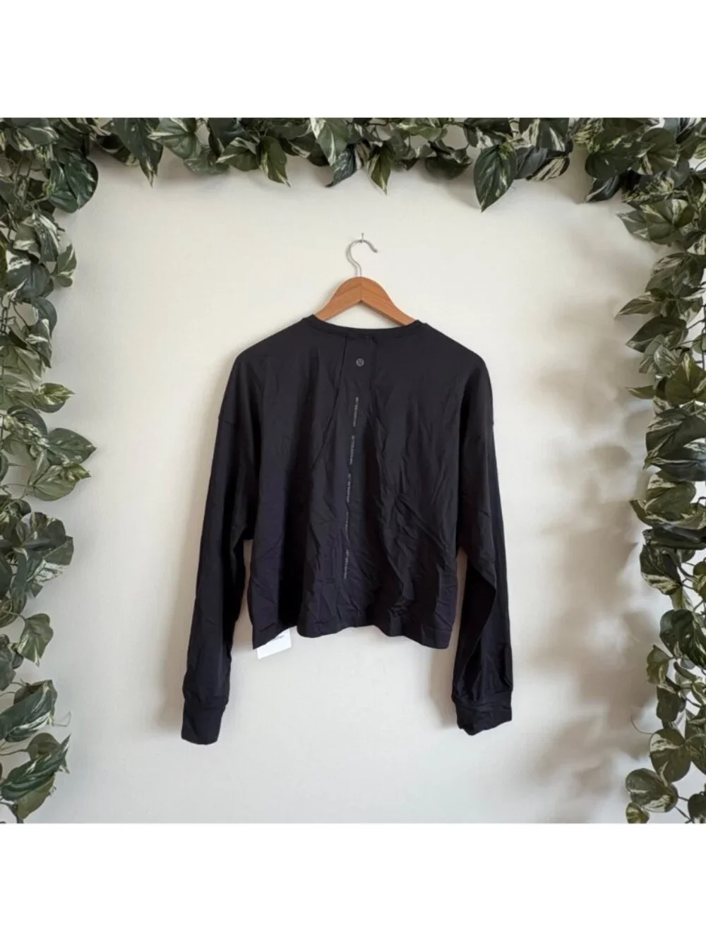 Lululemon Athletic Abrasion Resistant Training LS Shirt Black NWT Size 12